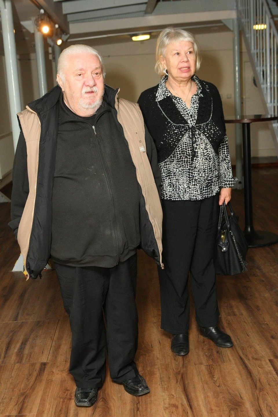 Marián Labuda s manželkou