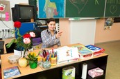 Patricie Solaříková a Láďa Hruška jako učitelé - 1